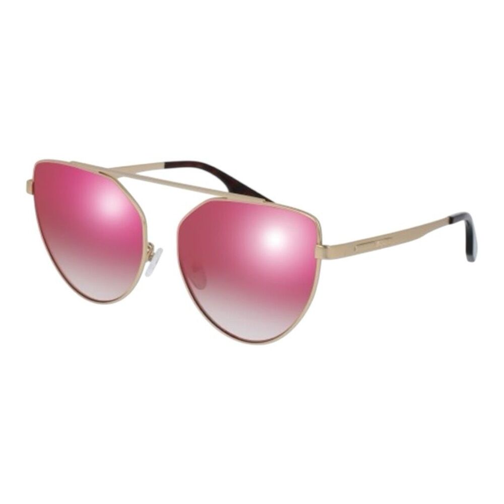 MCQ by Alexander McQueen Gold/Pink Cat Eye Sunglasses MQ0075S NWT [FLAWED]